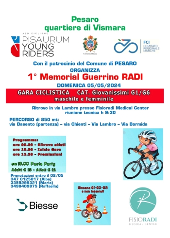 A Vismara attesi quasi duecento giovanissimi ciclisti per il Memorial Guerrino Radi