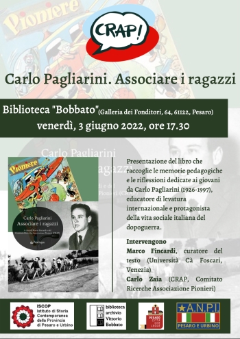 "Associare i ragazzi" Il libro di Carlo Pagliarini presentato alla Biblioteca Bobbato