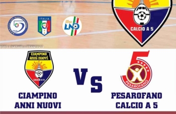 Calcio a 5 Serie A2, quinta giornata: Ciampino Anni Nuovi 4 - PesaroFano 3