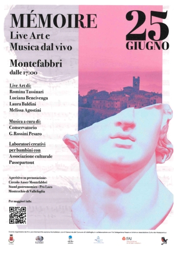 CITTÀ DI VALLEFOGLIA: “MÈMOIRE”, live art e musica dal vivo a Montefabbri