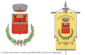 Comune di Vallefoglia, nuovo stemma e nuovo gonfalone