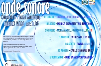 Gabicce Mare: al via la rassegna musicale "Onde Sonore", da sabato 11 luglio 