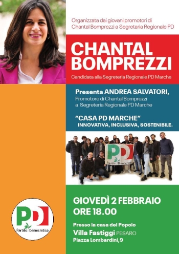 GIovedì 2 febbraio alle ore 18.00 presso la casa del popolo di Villa Fastiggi a Pesaro