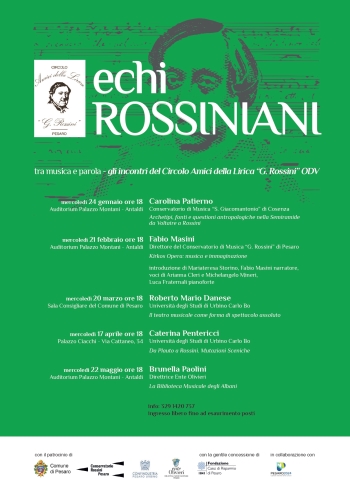 In occasione delle Settimane Rossiniane, Kirkos Opera per la rassegna “Echi Rossiniani” organizzata da Circolo Amici della Lirica G.Rossini ODV
