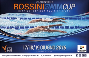 Rossini Swim Cup: 17 - 18 - 19 giugno alle piscine del Parco della Pace di Pesaro