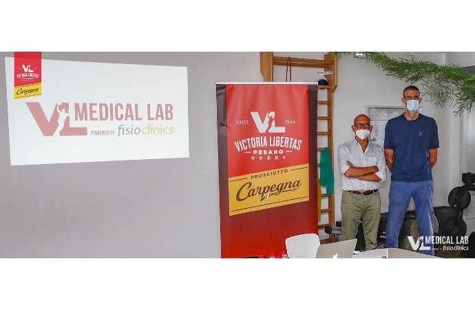 Carpegna Prosciutto Basket Pesaro e Fisioclinics insieme: nasce il VL Medical Lab!