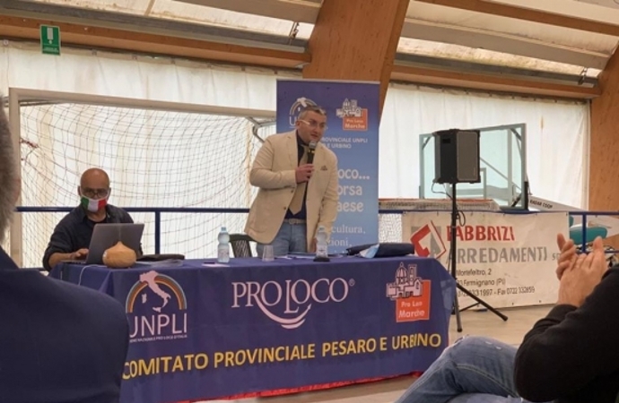 Damiano Bartocetti rieletto presidente dell'Unione Pro Loco della Provincia di Pesaro e Urbino