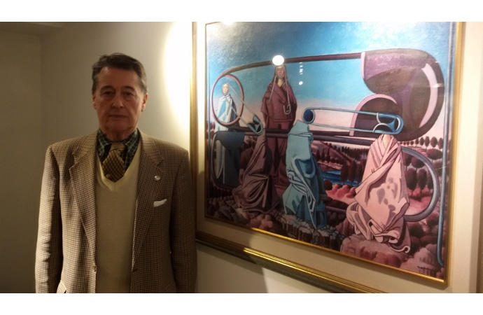 Inaugurata la mostra di pittura di Nino Naponelli all'Hotel Alexander di Pesaro