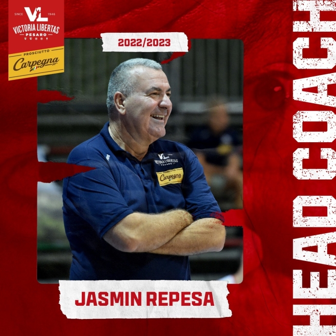 Jasmin Repesa è il nuovo Coach della Carpegna Prosciutto Basket Pesaro