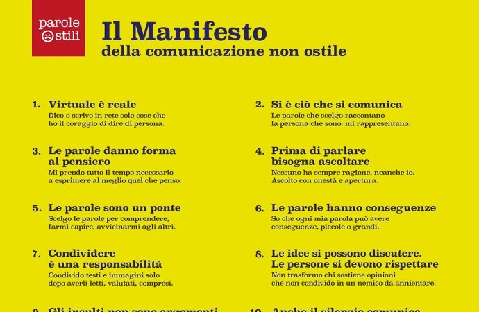 Pesaro firma il manifesto della comunicazione non ostile